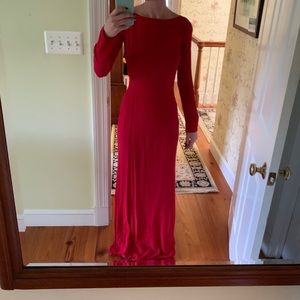 Reformation Maxi Gown Long Sleeve